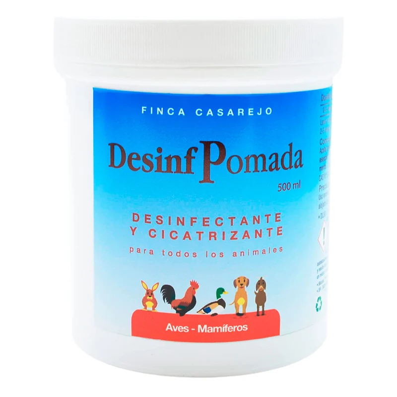 Desinfpomada-Producto 100% Natural Para Las Heridas De Los Animales-Cura Las Heridas De Aves Y Mamíferos-500Ml