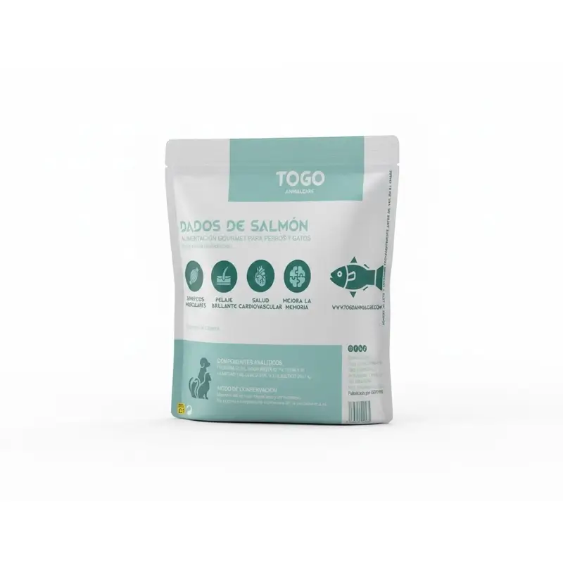 Togo Dados De Salmon Snacks, 60 gr