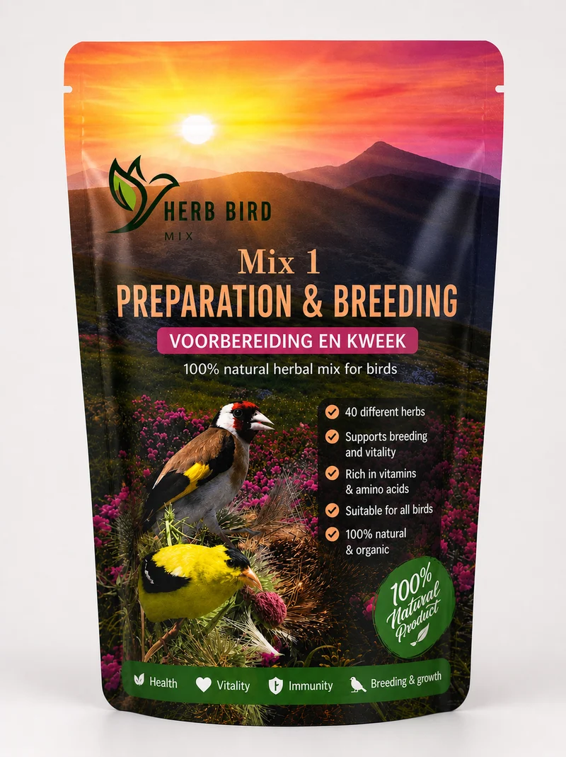 Mezcla de hierbas 1 - Preparación y cría (150 gramos) - Mezcla de hierbas para aves