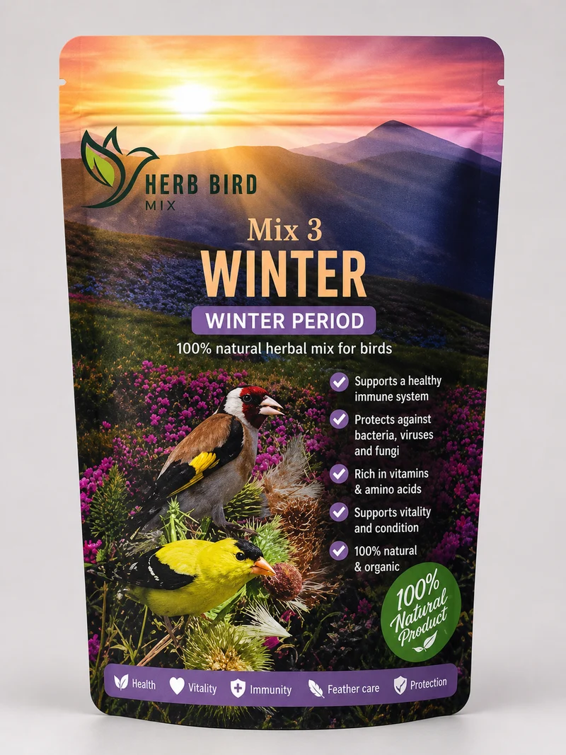 Mezcla de hierbas 3 - Época de invierno (150 gramos) - Mezcla de hierbas para aves