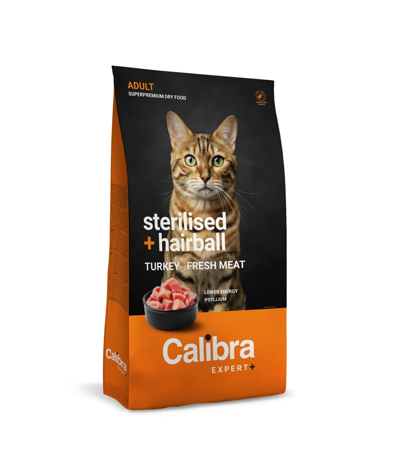 Calibra Cat Expert+ Adult Sterilised & Hairball Feed 6Kg