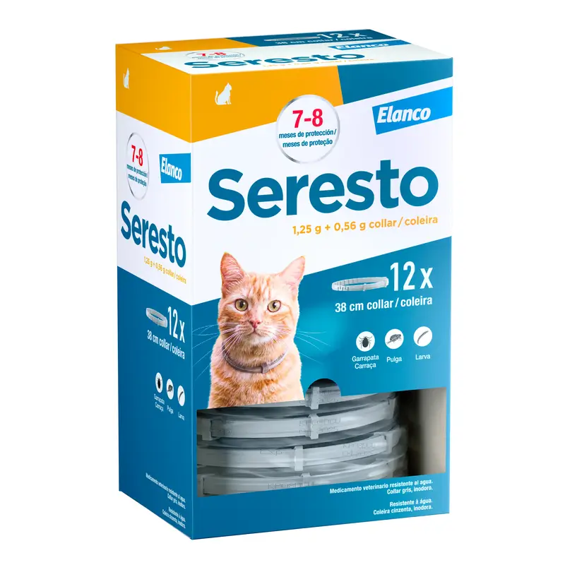 Seresto Cat Anti-Parasite Collars Clinical Package, 12 collars