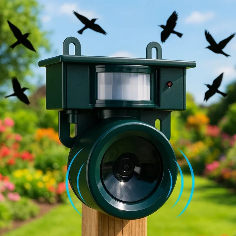 Smart Bird Repellent with Motion Sensor