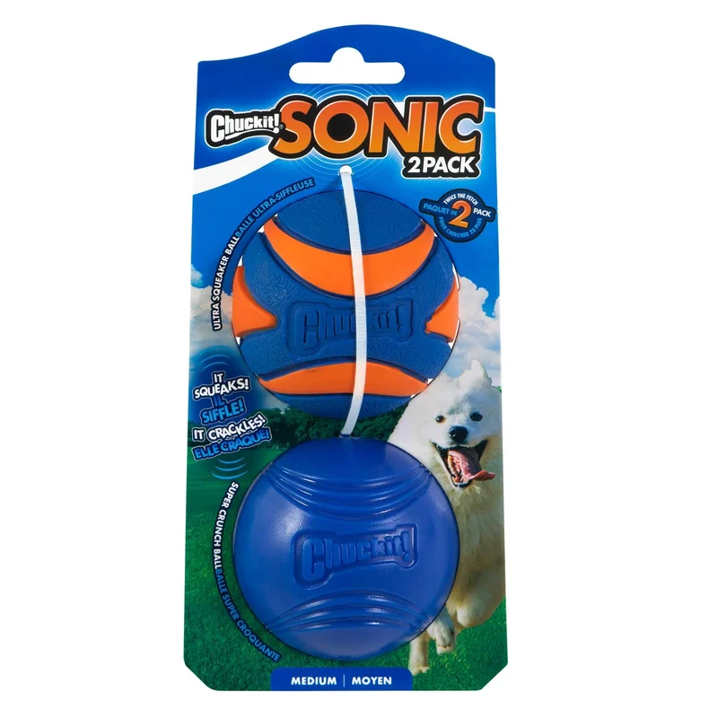 Set de 2 Pelotas Sonoras para Perros - Chuckit! Sonic Fetch Pack | Chuckit!®