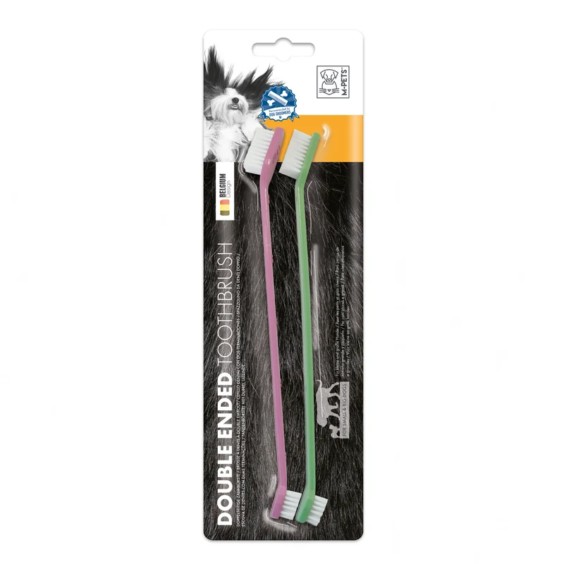 Cepillo Dental Doble Punta para Perros y Gatos - Limpieza Profunda | M-PETS