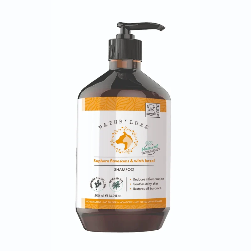 Shampoo Natural Calmante con Sophora y Hamamelis para Perro - 500ml | M-PETS Natur'Luxe