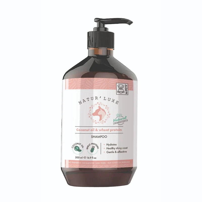 Shampoo Natural de Coco y Proteína de Trigo para Perro - 500ml | M-PETS Natur'Luxe