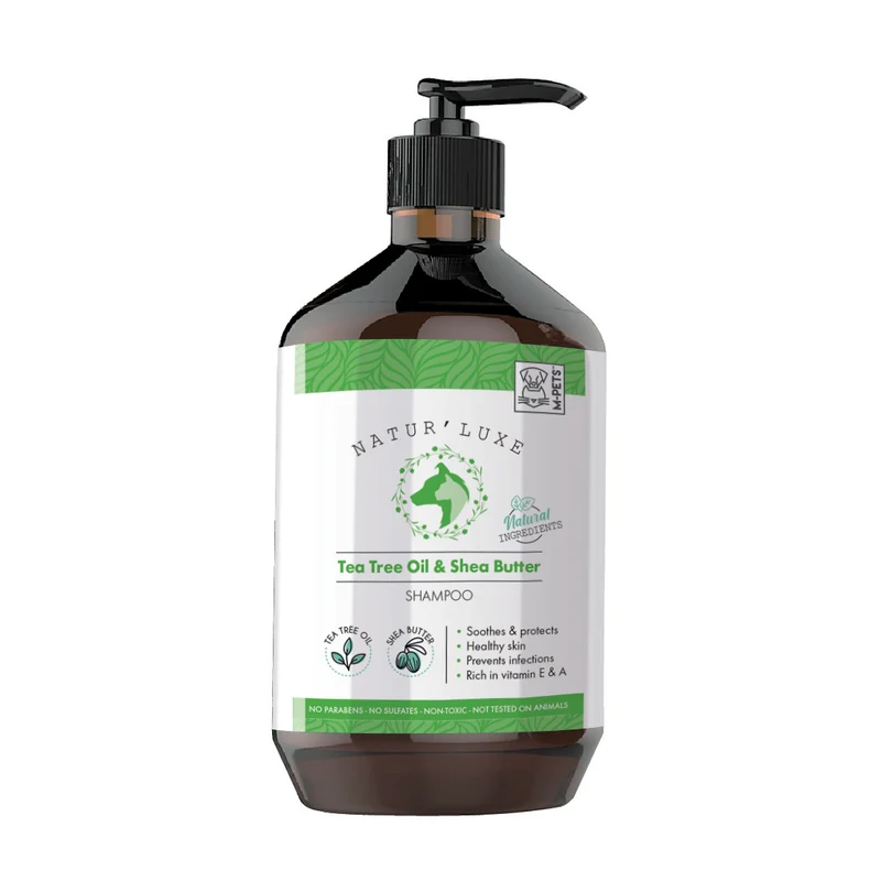 Shampoo Natural de Árbol de Té y Karité para Perro - 500ml | M-PETS Natur'Luxe
