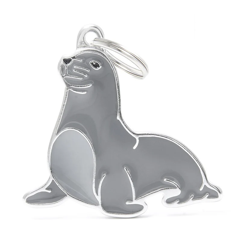 Placa ID Charms en Forma de Foca para Perros y Gatos | MyFamily