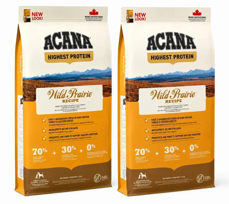Acana Canine Adult Regionals Wild Prairie 11,4 Kg Dog Food , pack 2