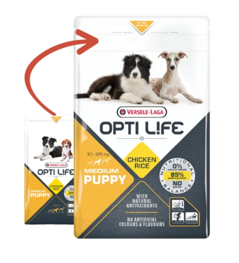 Cachorro Mediano - Razas Medianas - Pollo 12,5 Kg - Opti Life