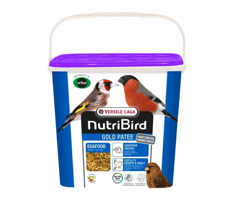 Nutribird Gold Patee para aves domésticas 5 kg (comida de huevo lista para usar de Orlux para aves domésticas)