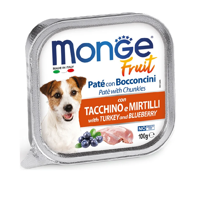 Monge Dog Fruit Turkey 7 Blue x 100 Gr