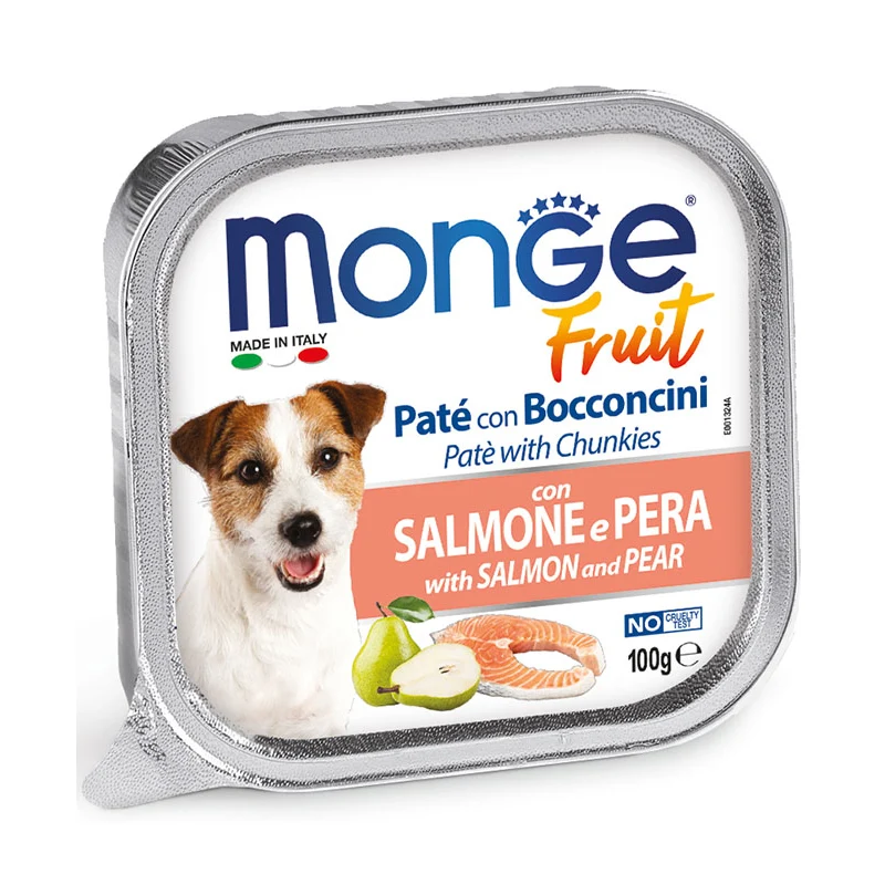 Monge Dog Fruit Salmon And Pear x 100 Gr
