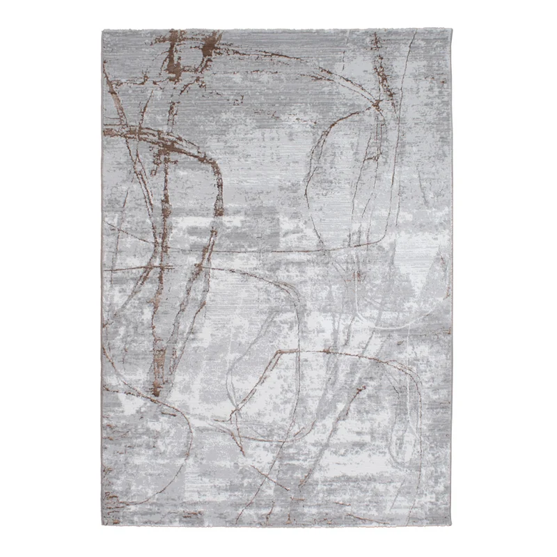 Tapete Nora - Color: Gris claro, cobre 67183-957