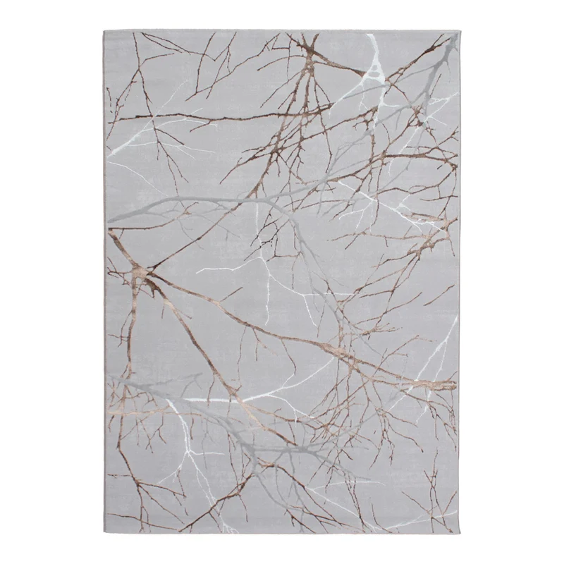 Tapete Nora - Color: Gris, marrón, blanco 50055-495