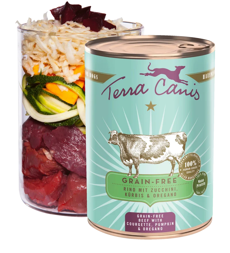 TERRA CANIS GRAIN FREE - Buey con calabacin, calabaza y orégano, sin cereales