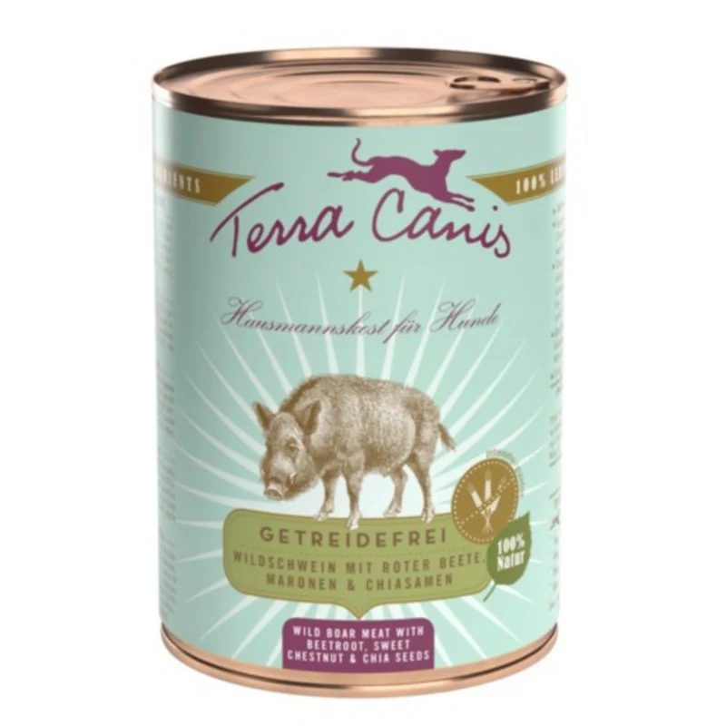 TERRA CANIS GRAIN FREE - Jabalí con remolacha, zanahoria y melocotón, sin cereales