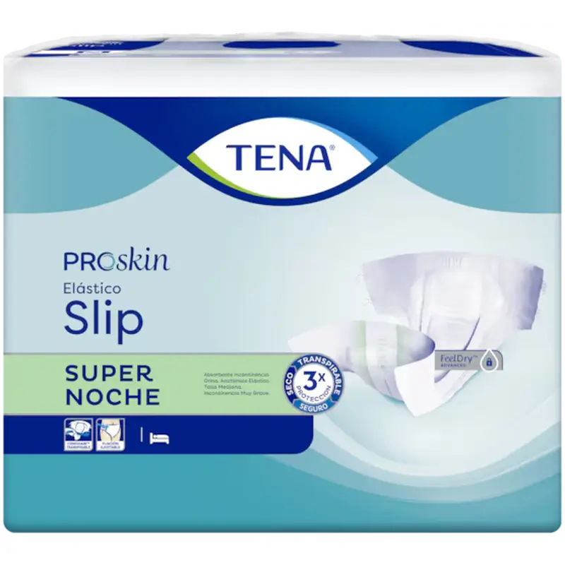 Tena Proskin Elastic Slip Large Super Night , 80 unidades