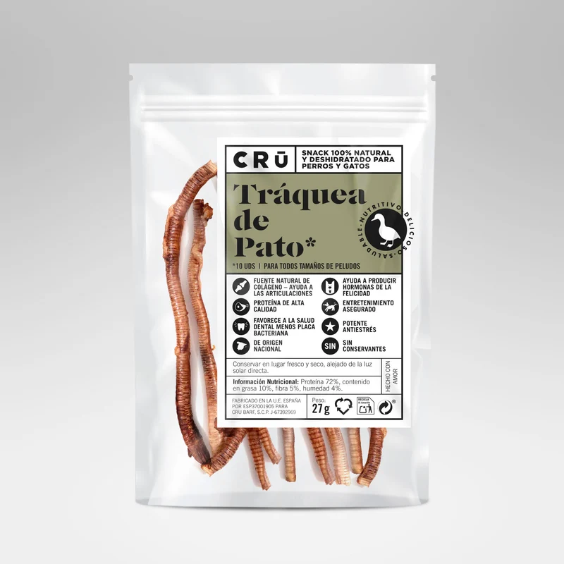 Tráqueas De Pato Deshidratadas - Snack 100% Natural