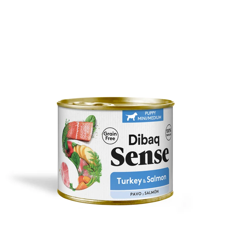 Dibaq Sense Lata Salmón Y Pavo Cachorros 190 Gr