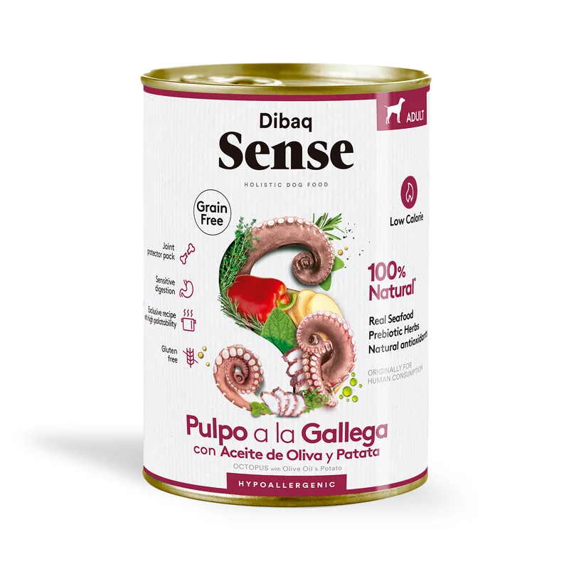 Dibaq Sense Lata Grain Free Pulpo A La Gallega 380 Gr