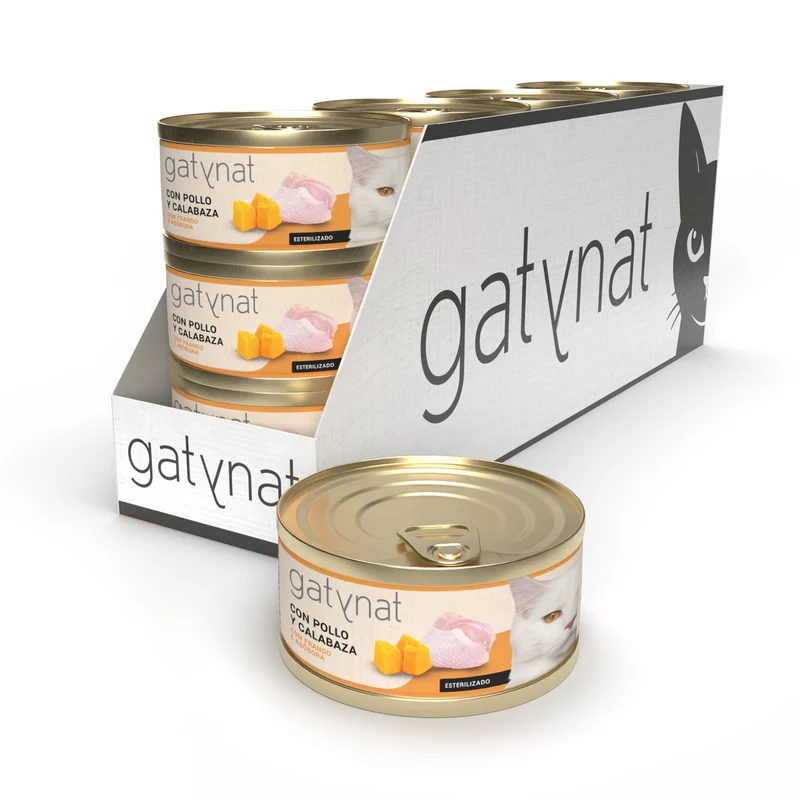 Gatynat Pollo Y Calabaza Pack 12 Uds X 85 Gr