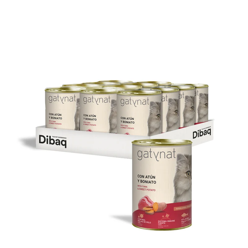 Gatynat Atún Con Boniato, 400g X 12 Latas