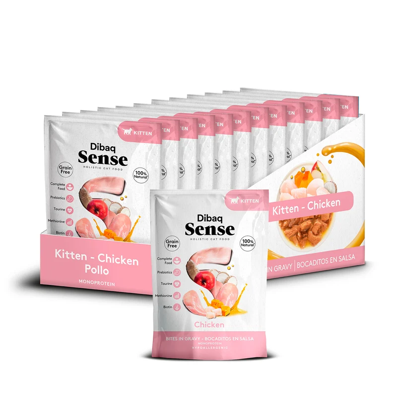 Dibaq Sense Bocaditos En Salsa Gatito, 12 Unidades X 100gr