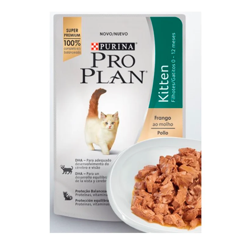 Pro Plan Gaticos Pouch De Pollo x 85 Gr