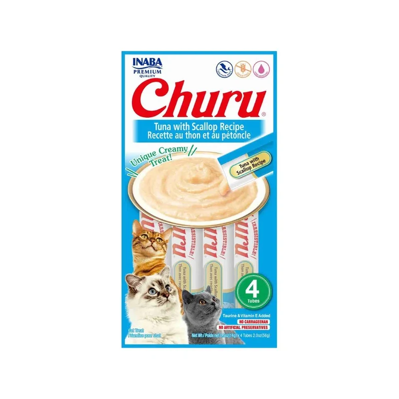 Snack Churu Atún Y Vieira x 4 Unds