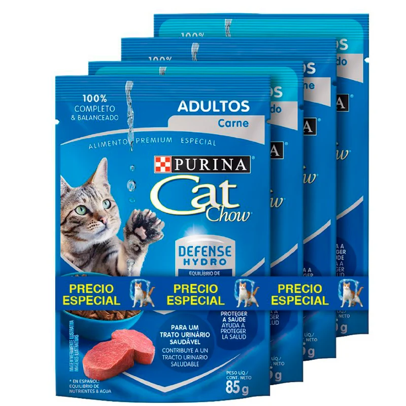Cat Chow Pouch Adulto Pague 3 Lleve 4