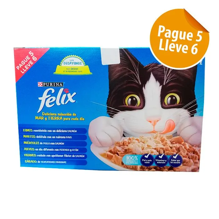 Felix Latas Surtidas x 156 Gr Pague 5 Lleve 6