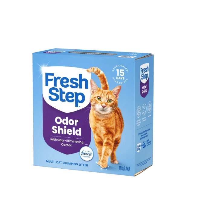 Arena para gato Fresh Step Multi Cat Aglomerante con Febreze 14Lbs