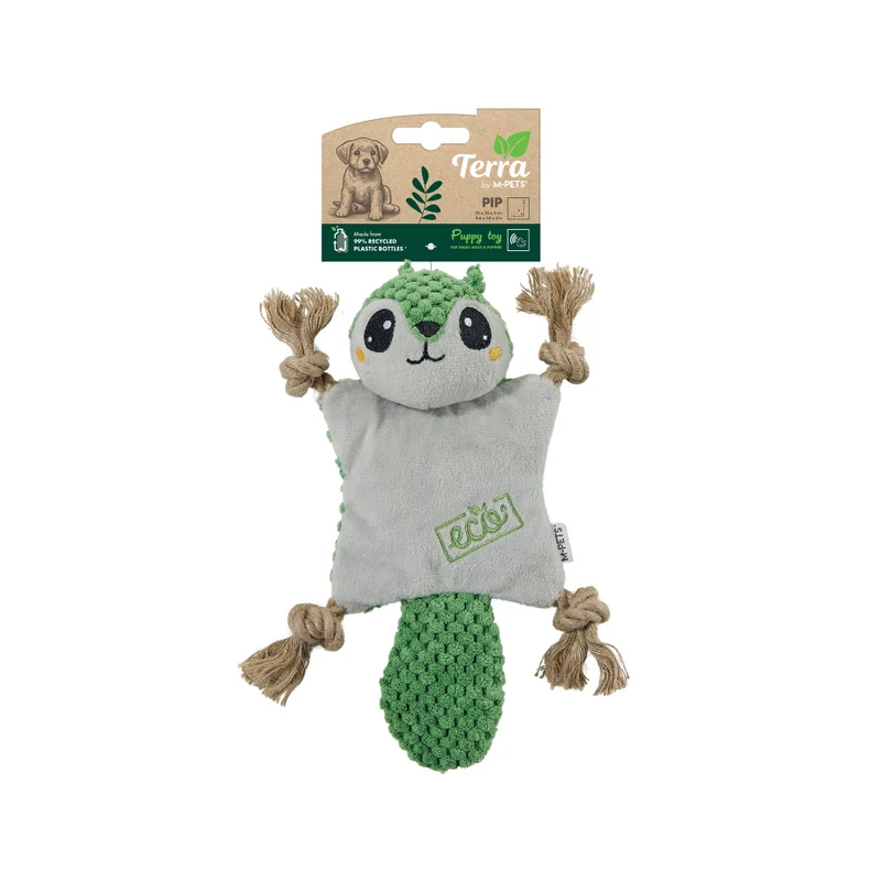 Juguete TERRA ECO PIP para Cachorro – 99% Materiales Reciclados | M-PETS®
