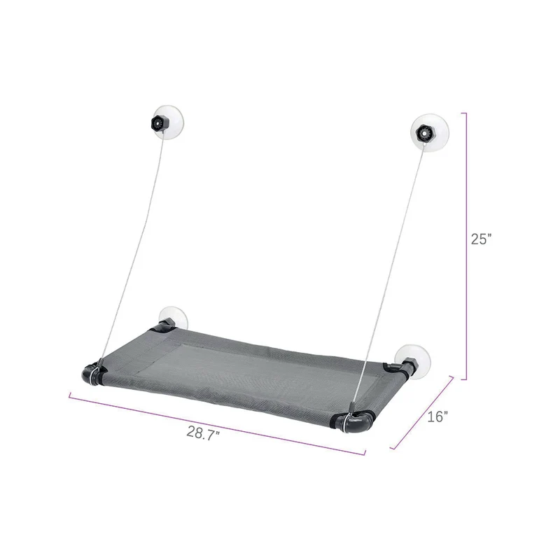 Repisa de Ventana HORIZON para Gato – Soporta hasta 10 kg con Ventosas Seguras | M-PETS®