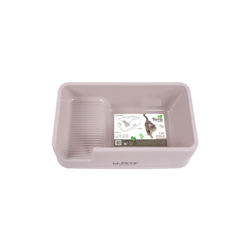 Bandeja Arenero TERRA CAT WALK Desert Sand para Gato – Plástico Reciclado Anti-Tracking 84 cm | M-PETS®