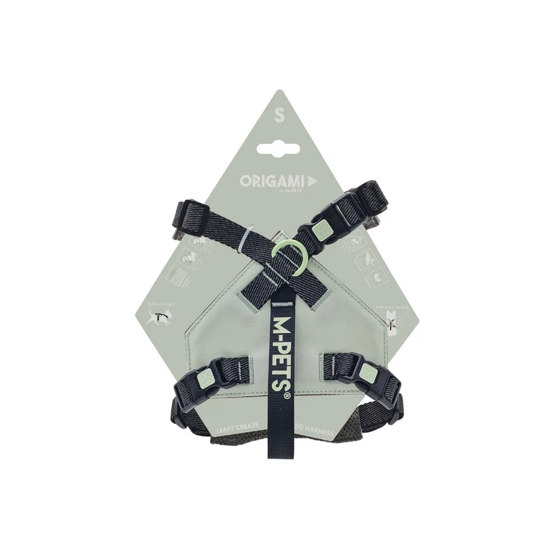 Pechera Step-In ORIGAMI Leafy Crease para Perro – Reflejante con Diseño Origami | M-PETS®