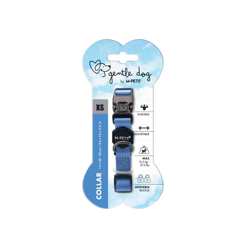 Collar GENTLE DOG Blue para Perro – Premium con Hebilla de Seguridad | M-PETS®