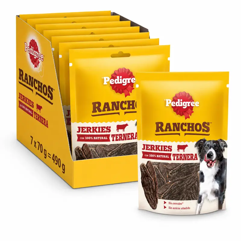 Pedigree Ranchos Tiras Ternera 7X70Gr