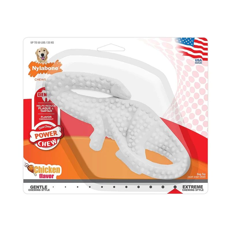 Brontosaurus Dental de Nylon para Perros Aliento Fresco - Nylabone® Dental Chew