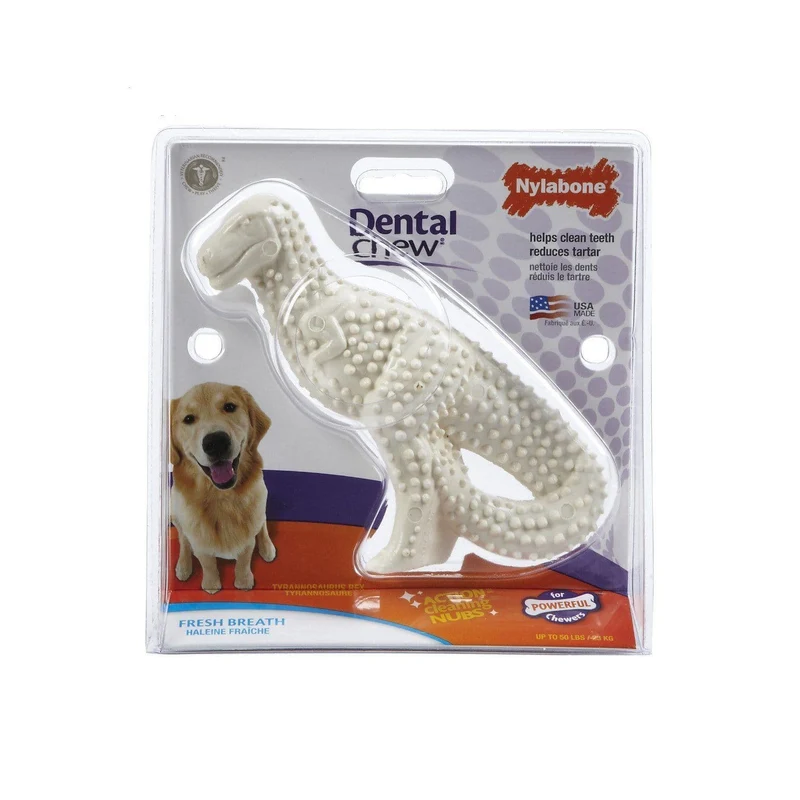 Tyrannosaurus Dental de Nylon para Perros Aliento Fresco - Nylabone® Dental Chew