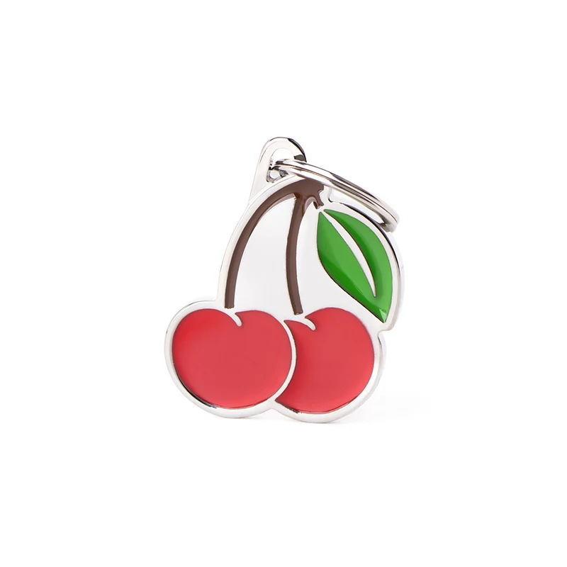 Placa ID Charms en Forma de Cerezas para Perros y Gatos | MyFamily 🍒