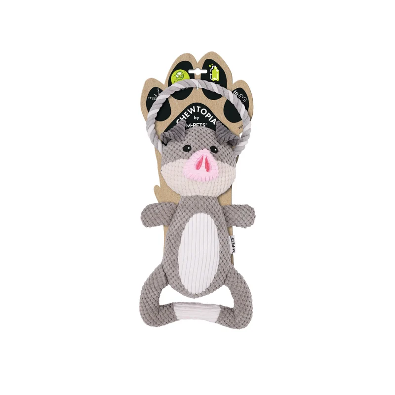 Peluche CHEWTOPIA ECO Pig (Cerdo) (Cerdo) para Perro – 99% Materiales Reciclados | M-PETS®