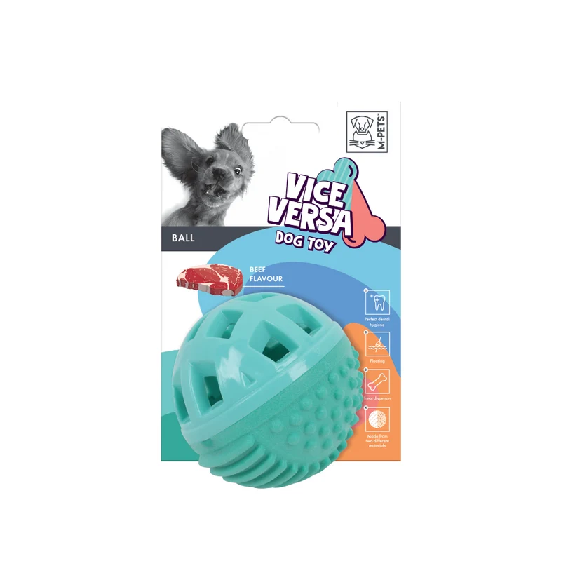 Pelota VICE VERSA Beef Scent (Aroma Carne) para Perro – Foam con Dispensador y Flotabilidad | M-PETS®