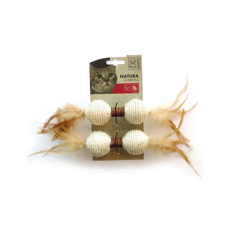 Juguete Natural NATURA Dumbbell (Mancuerna) para Gato | M-PETS®