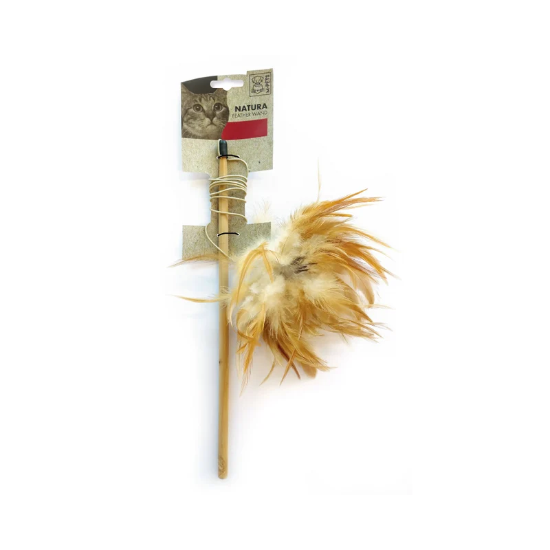 Varita Natural NATURA Feather Wand (Pluma) para Gato | M-PETS®