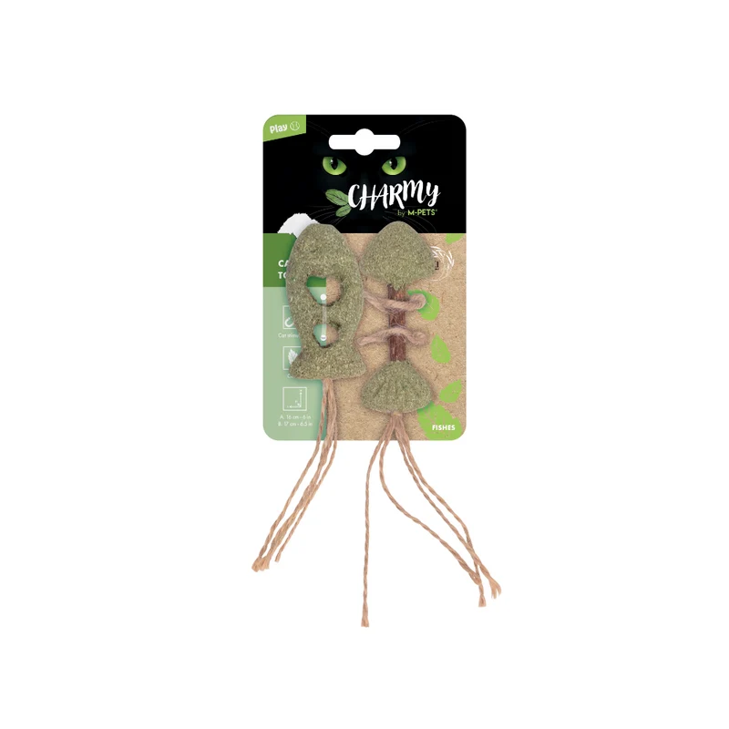 Juguete con Catnip CHARMY FISHES (Peces) para Gato | M-PETS®
