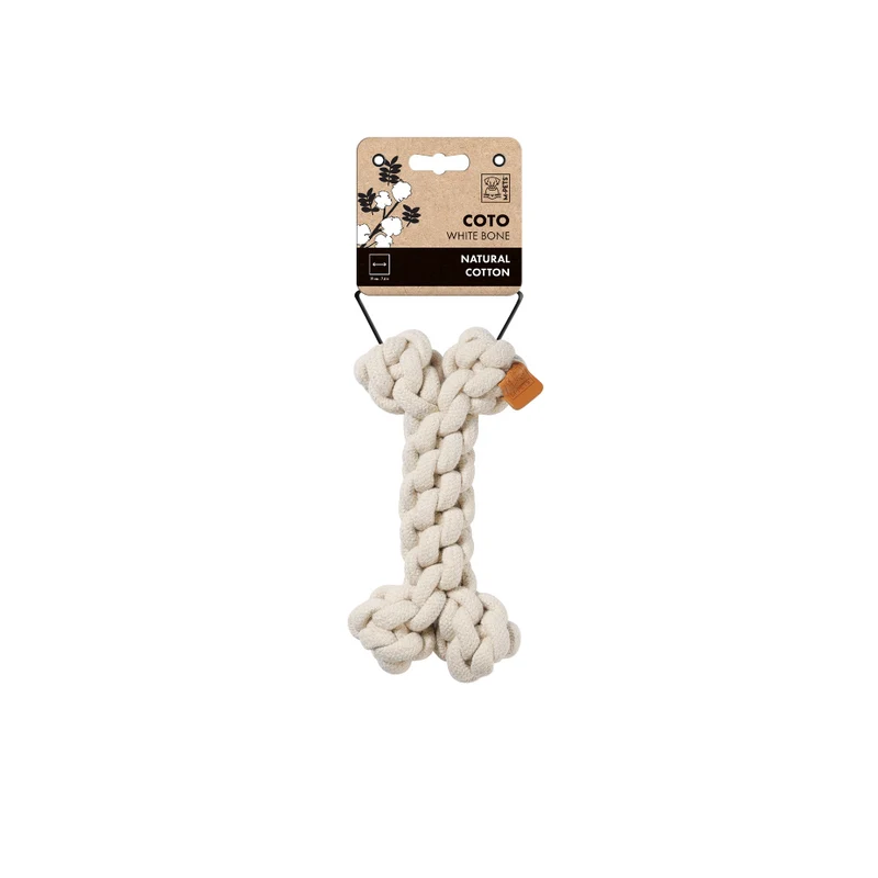 Juguete de Cuerda COTO Bone Blanco | M-PETS®