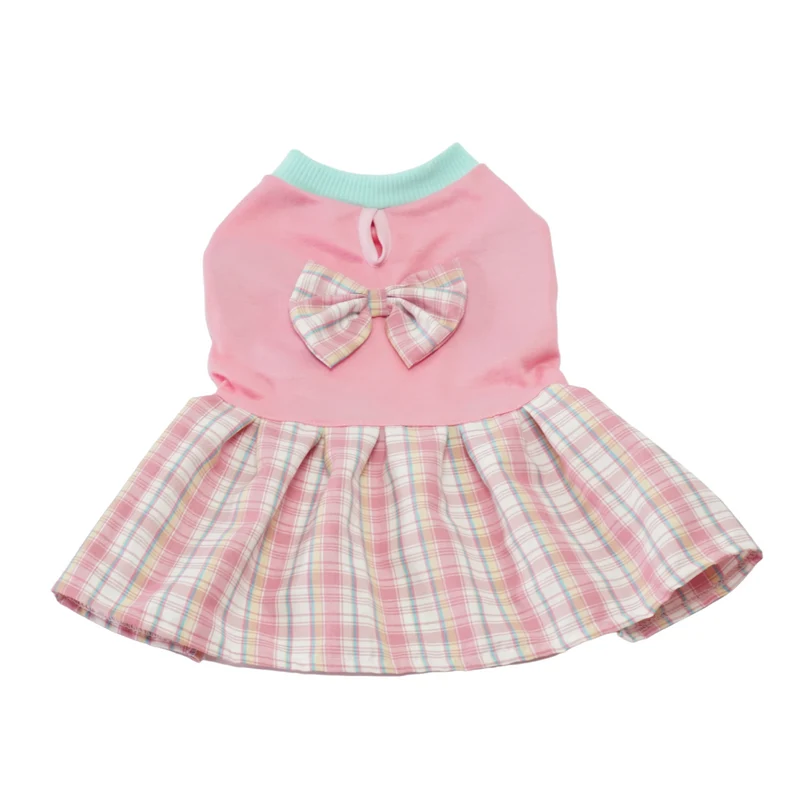 VESTIDO A CUADROS PARA MASCOTAS
